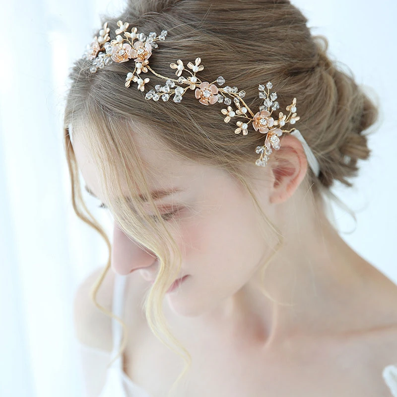 Korean Style Fresh Headbands with Flowers and Leaves