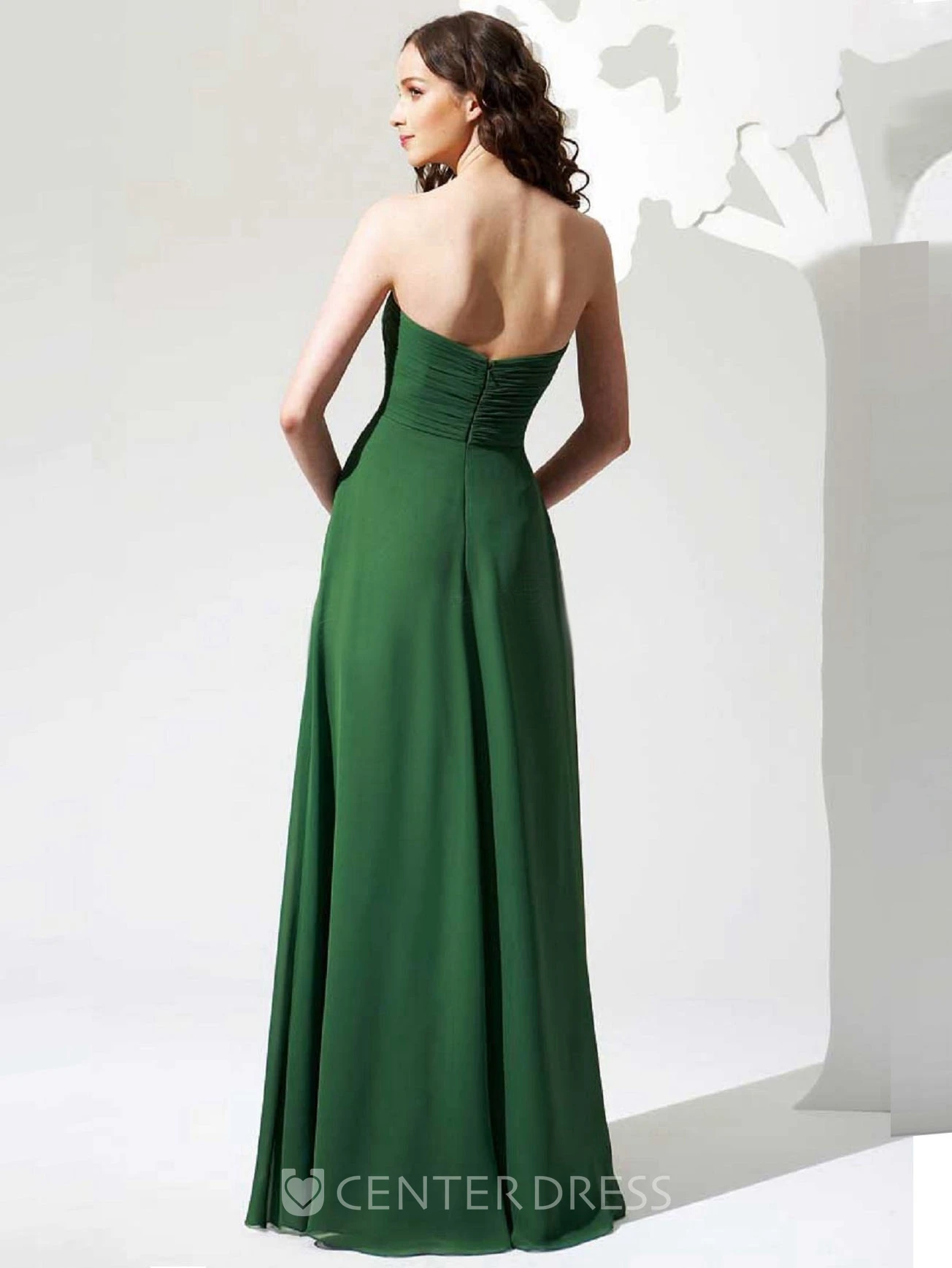 Simple Sweetheart A-Line Chiffon Bridesmaid Dress With Ruching