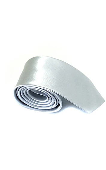 Plain Satin Skinny Tie-16 Color Options