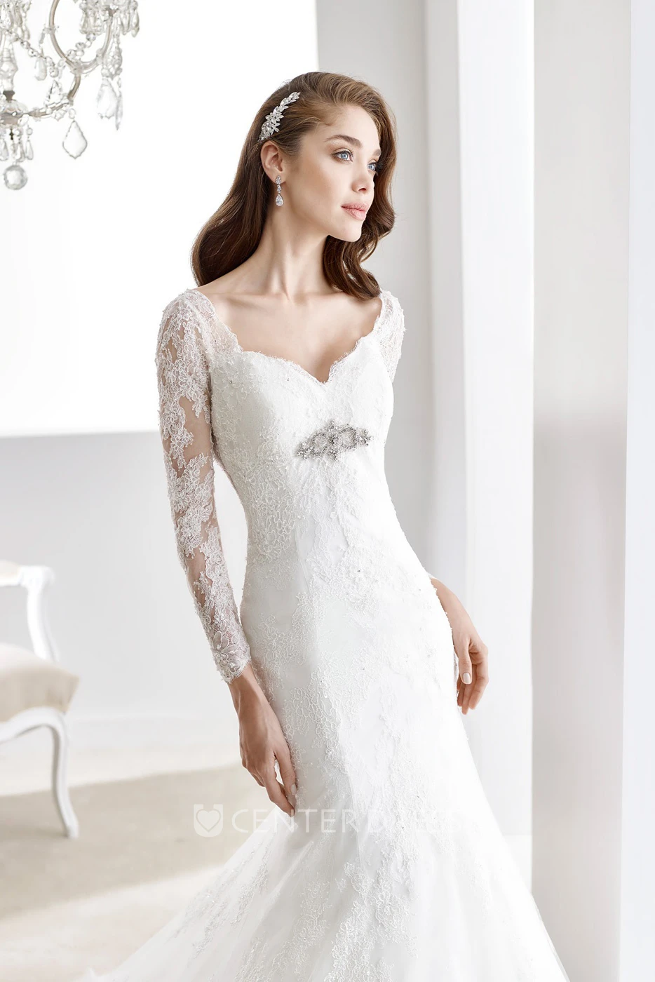 Sweetheart Pleated Sheath Mermaid Gown With Appliques And Lace-Up Back