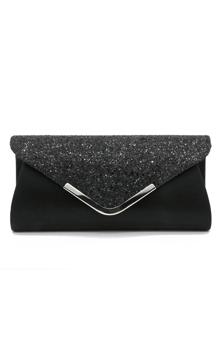 Sequin Flap Envelope Clutch