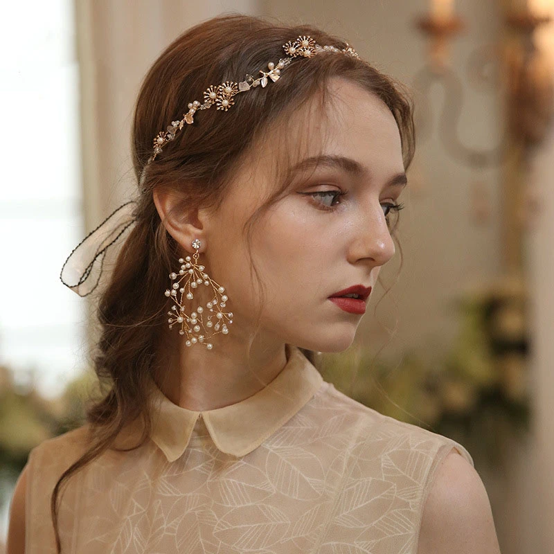 Elegant Forest Style Beaded Headbands and Rings