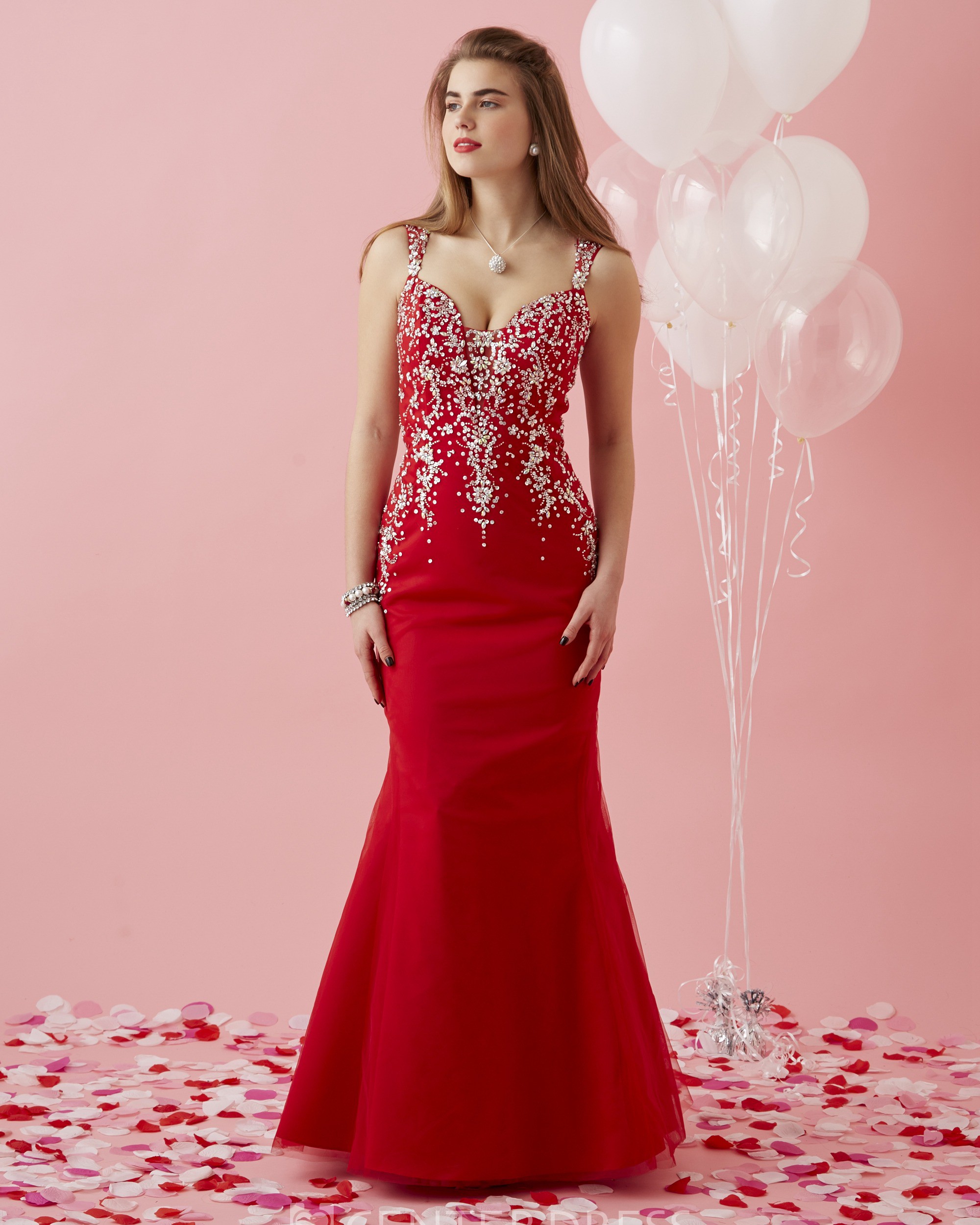 Trumpet Floor-Length Sleeveless Keyhole Dress With Beading