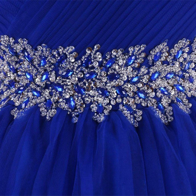 Sweetheart A-line Short Dress With Beaded Waist