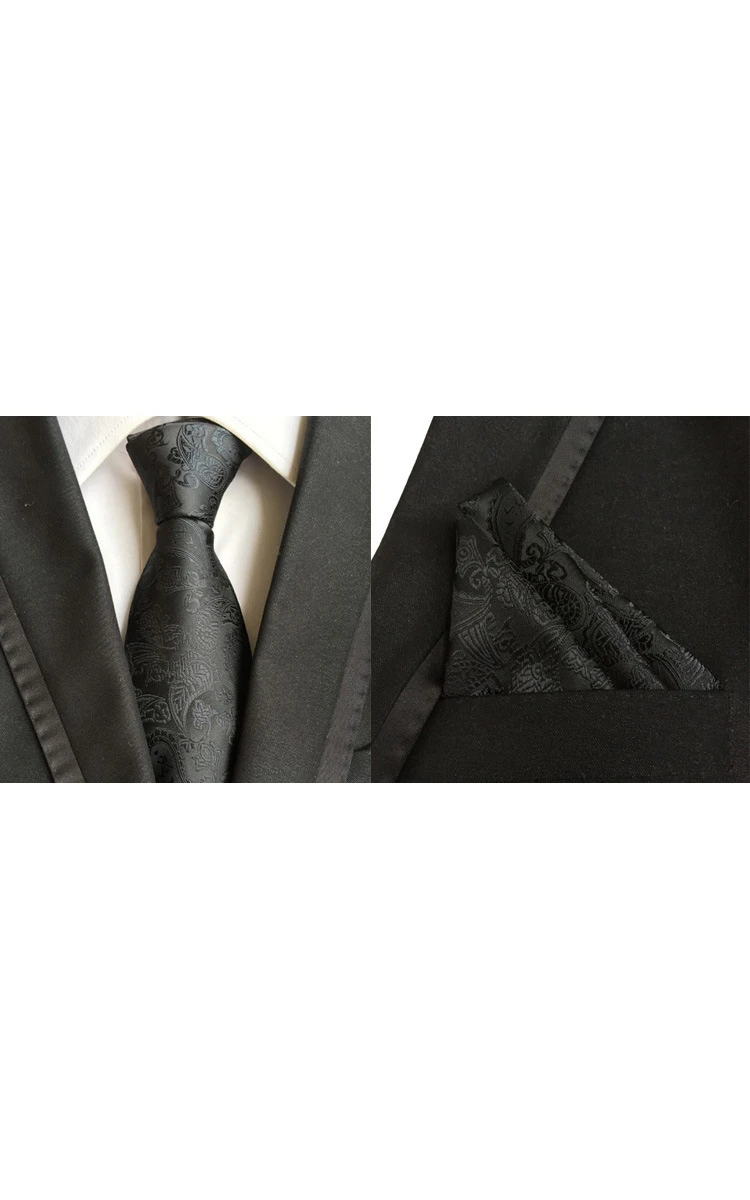 Satin Wide Tie and Pocket Square Combo-11 Color Options