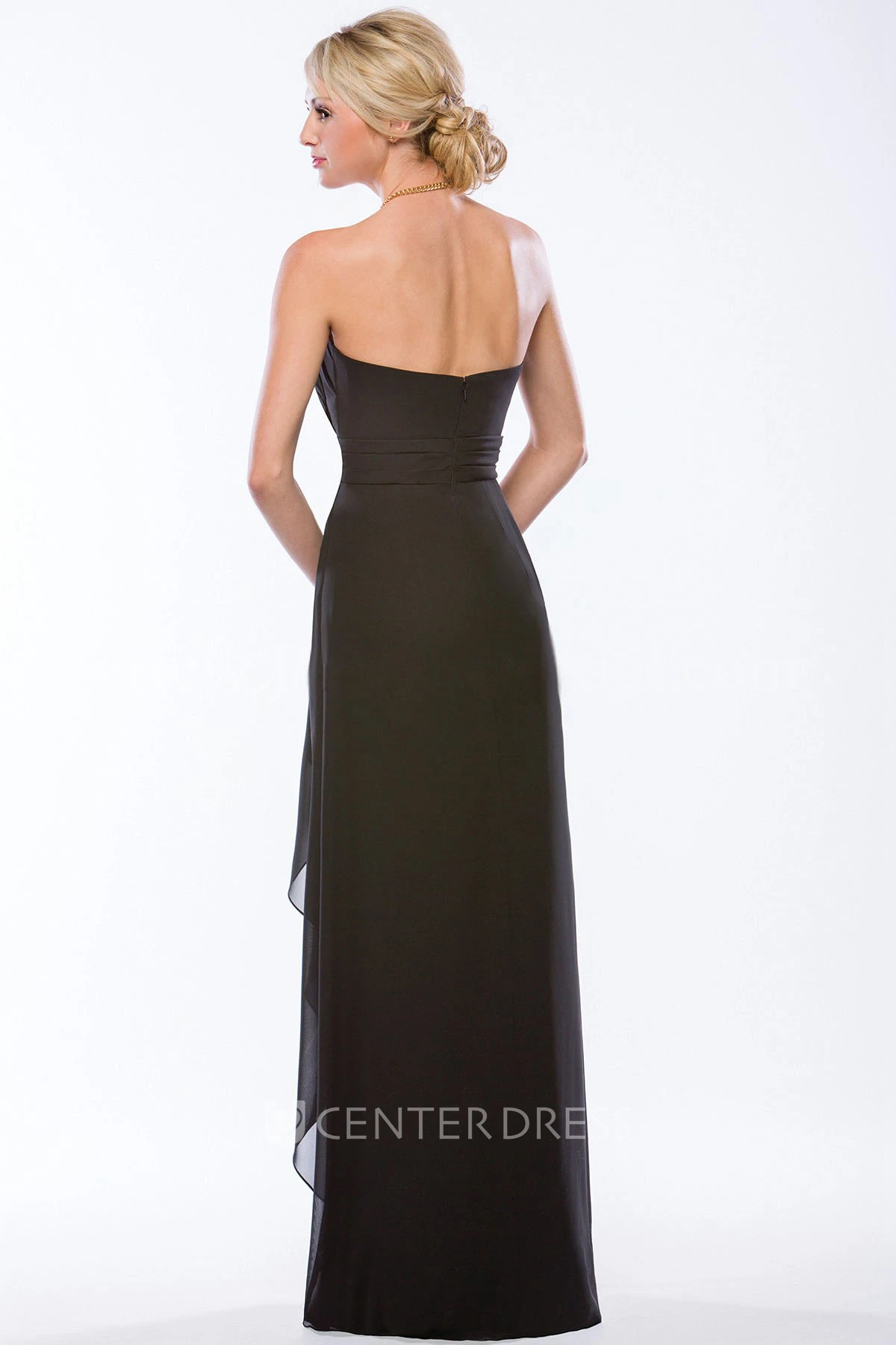Sweetheart A-Line Floor-Length Bridesmaid Dress With Ruffles