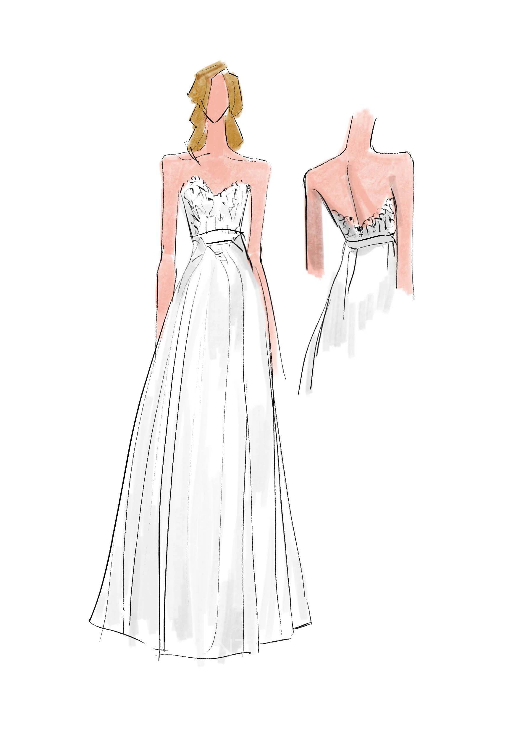 Bohemian A Line Sweetheart Lace Tulle Open Back Warm Wedding Dress