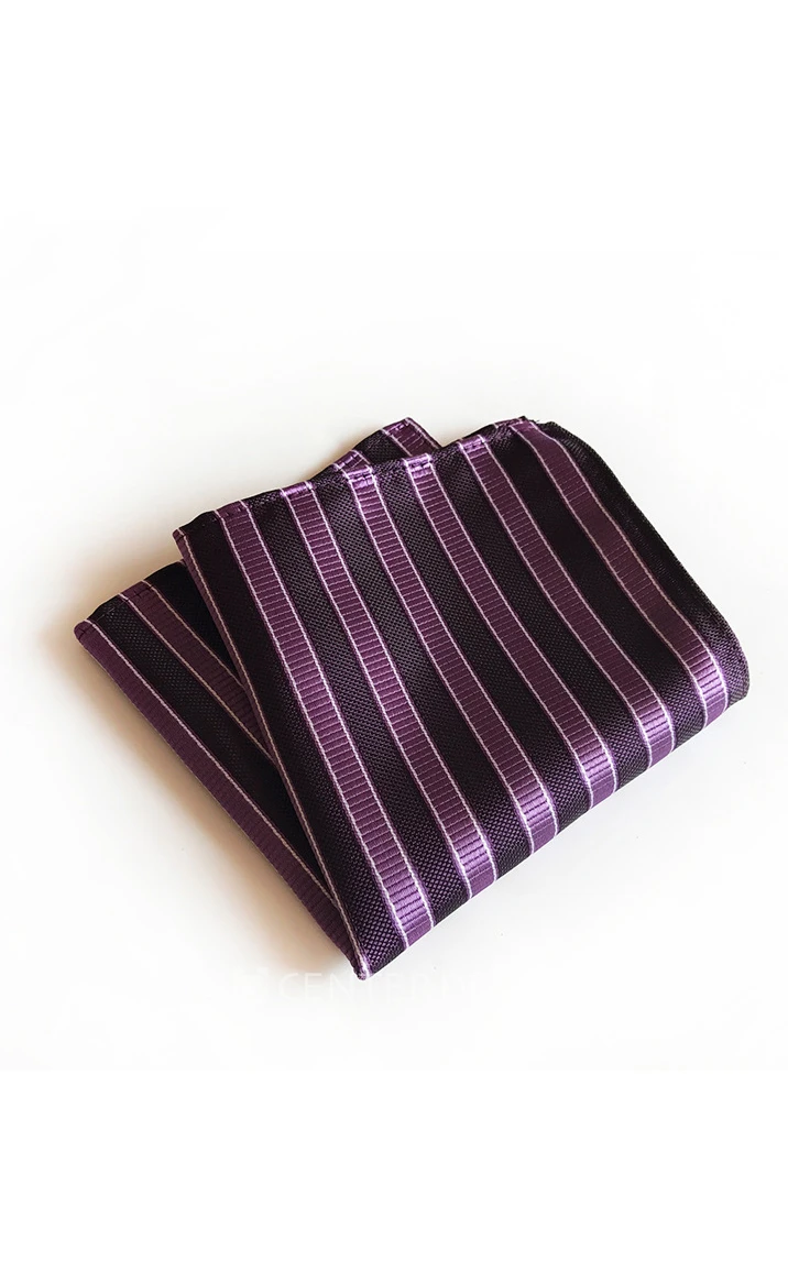 Striped Printing Pocket Square-11 Color Options