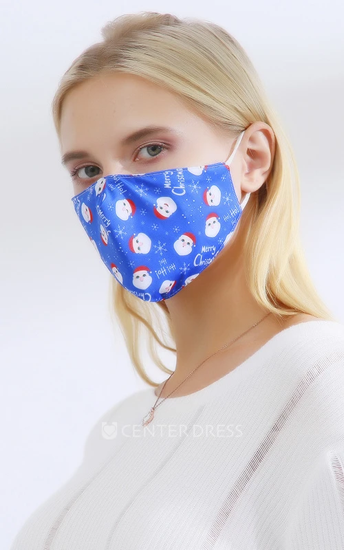 Non-medicial Christmas Cotton Washable Face Mask In 10 Colors