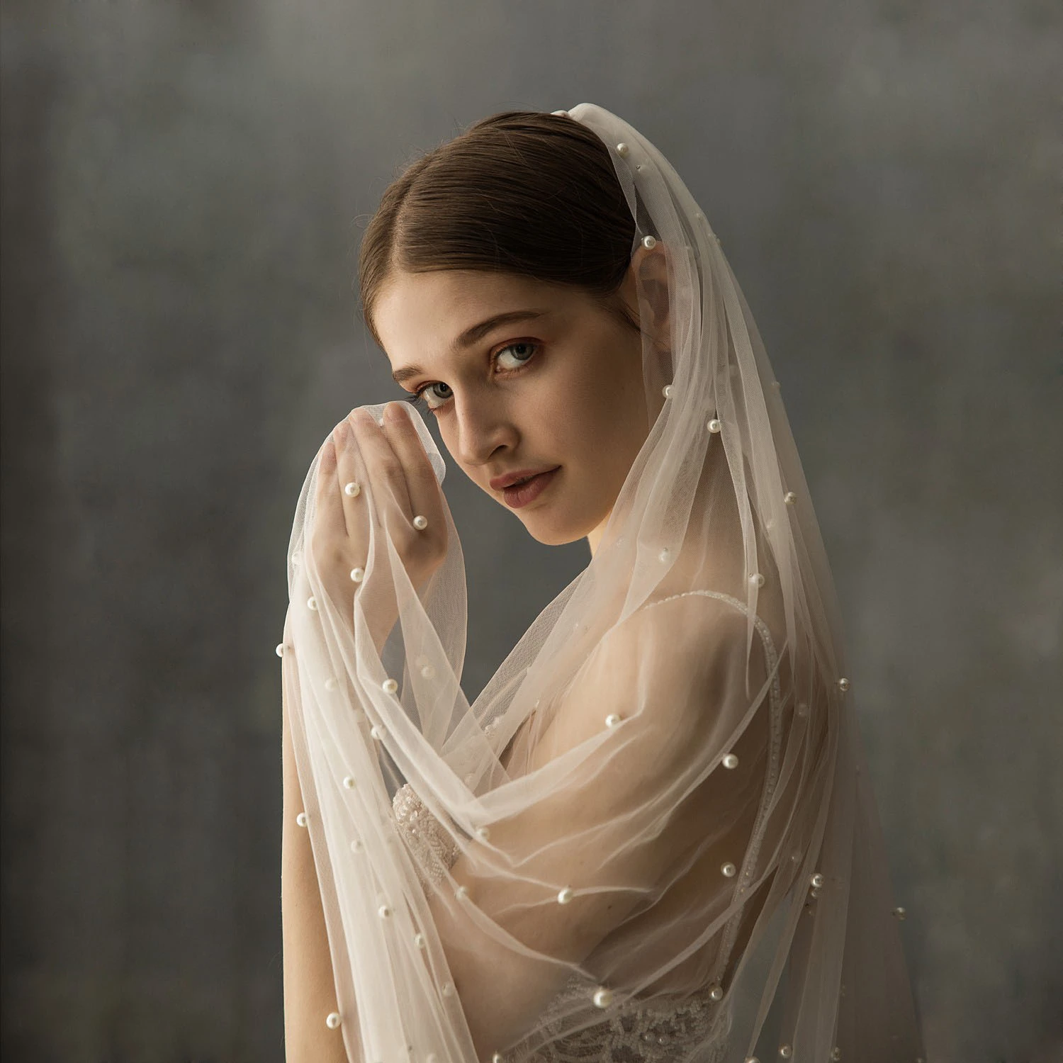 Romantic Tulle Chapel Bridal Veil