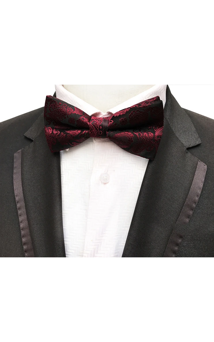 Satin Floral Printing Bow Tie-11 Color Options
