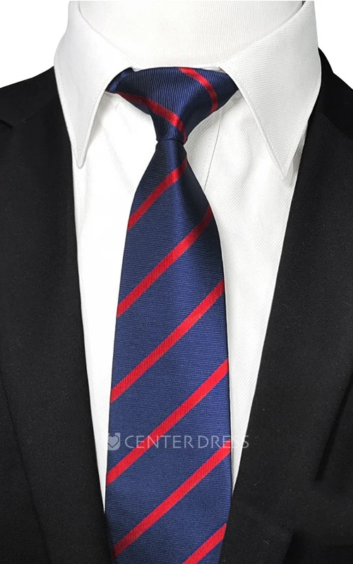 Striped Satin Wide Tie-12 Color Options