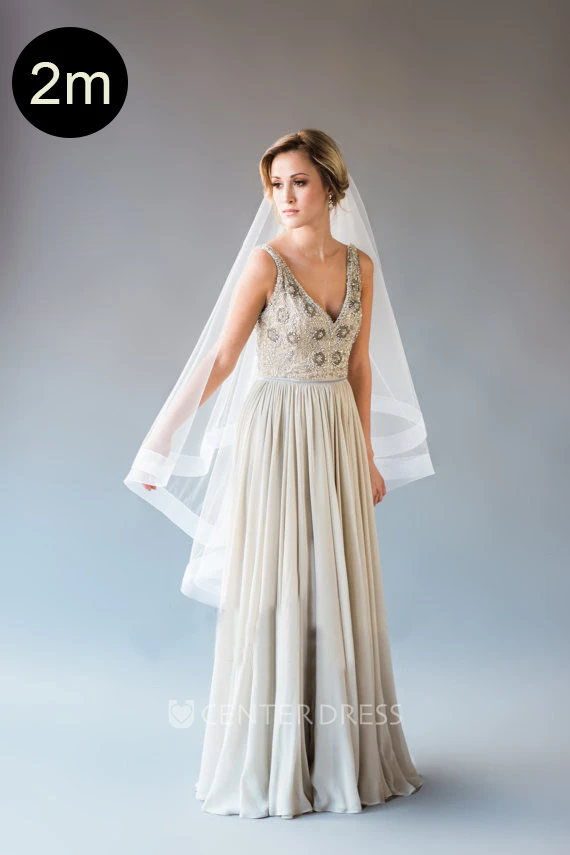 Simple Elbow Length Soft Tulle Wedding Veil