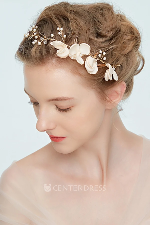 Handmade Baroque Hair Accessories Holiday Fresh Hair Band