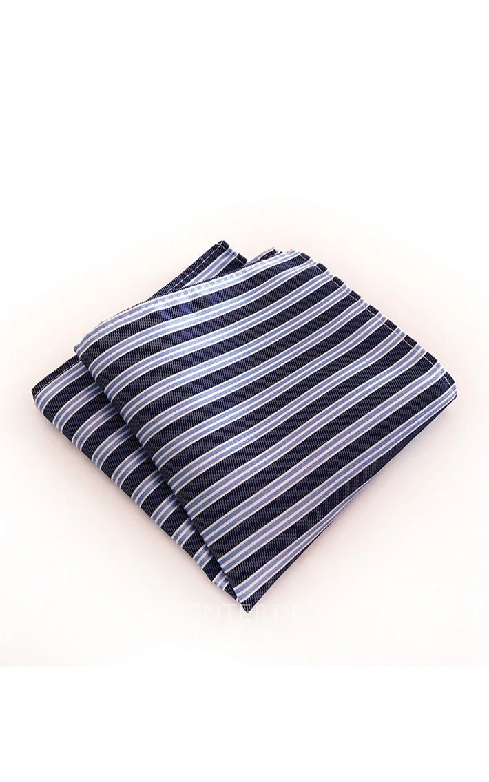 Striped Printing Pocket Square-11 Color Options