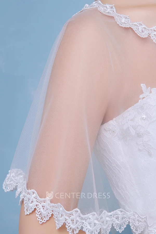 New Simple Lace White Lace Cape Shawl