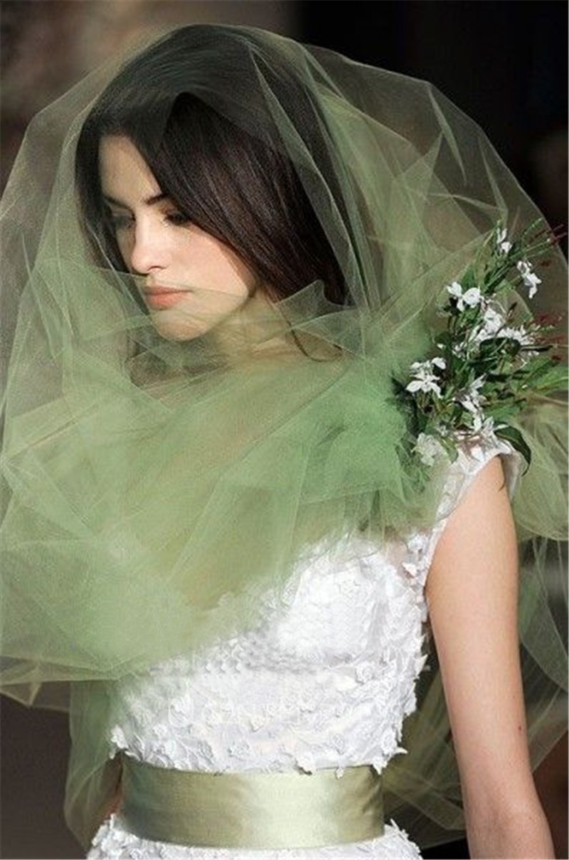 Pale Green Wedding Dress