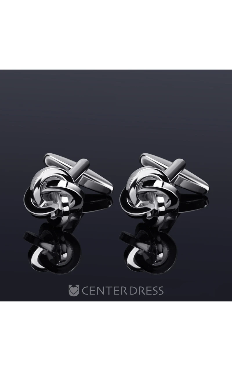 Simple Classic Alloy Cufflinks-10 Styles