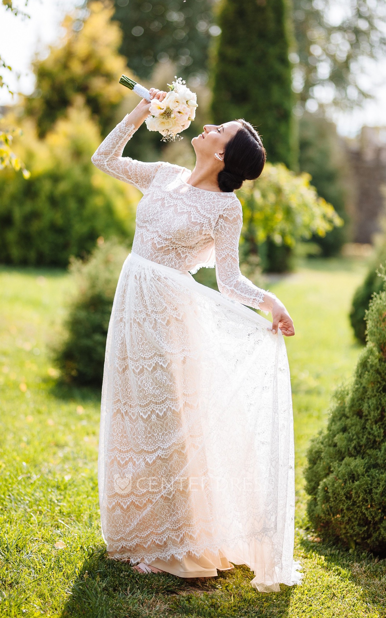 A line hotsell modest wedding dresses