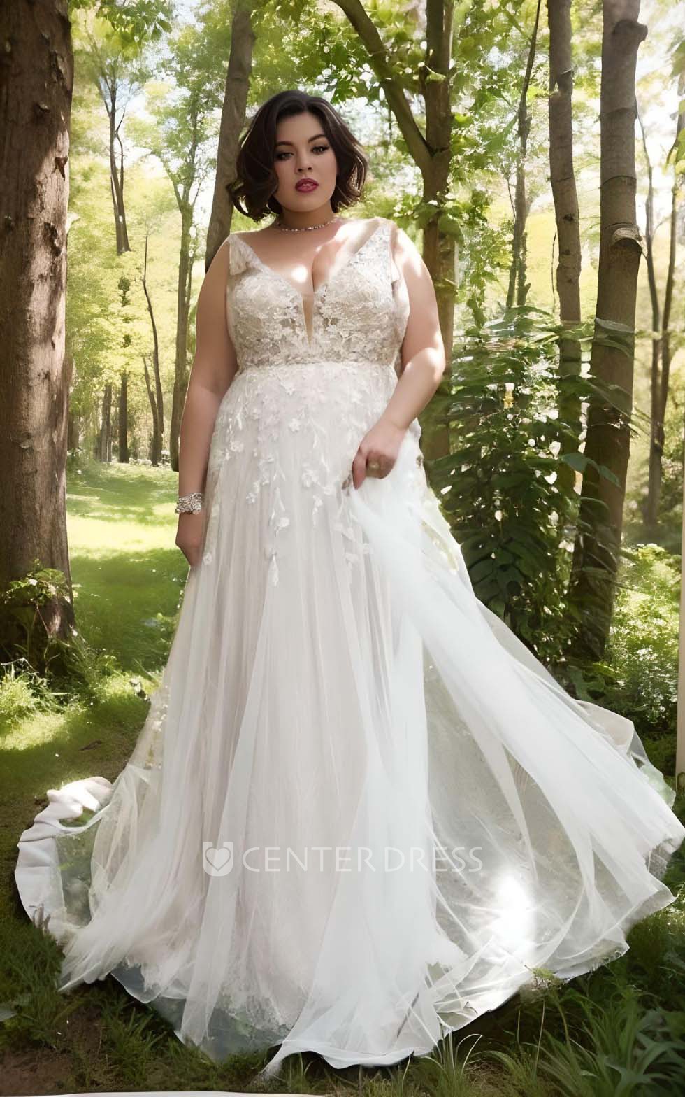 Plus size 2025 country lace dresses