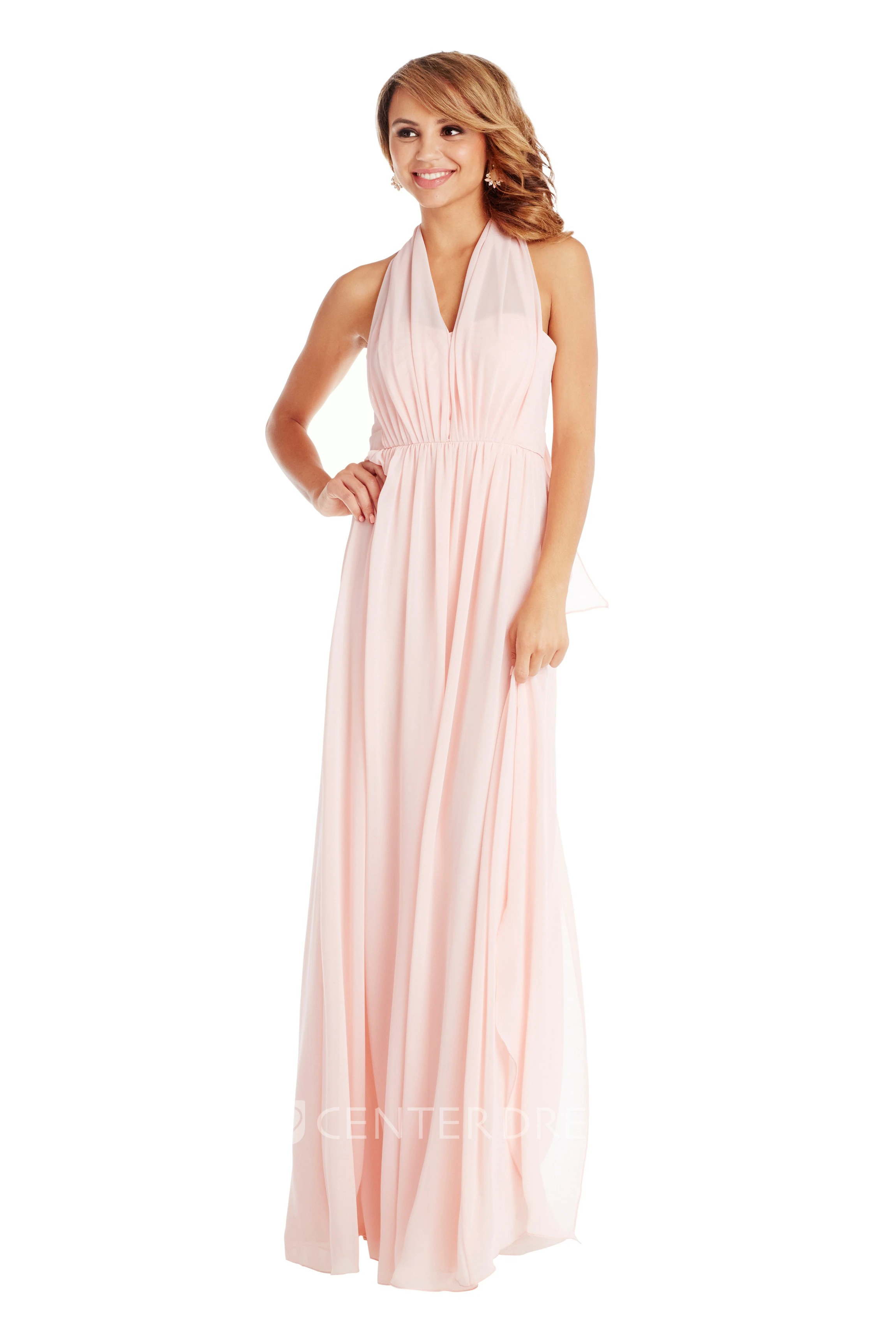 Sleeveless Sweetheart Ruched Chiffon Muti-Color Convertible Bridesmaid Dress With Pleats