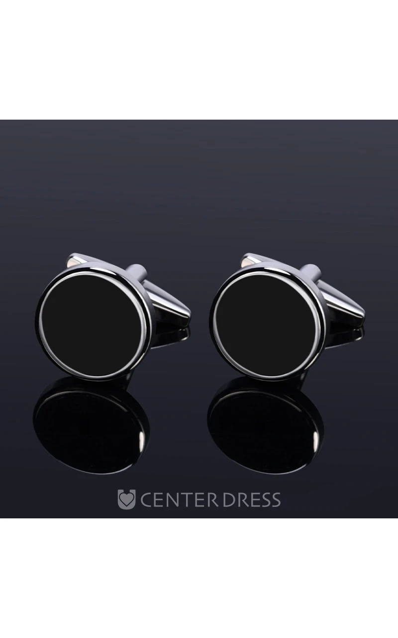 Simple Classic Alloy Cufflinks-10 Styles