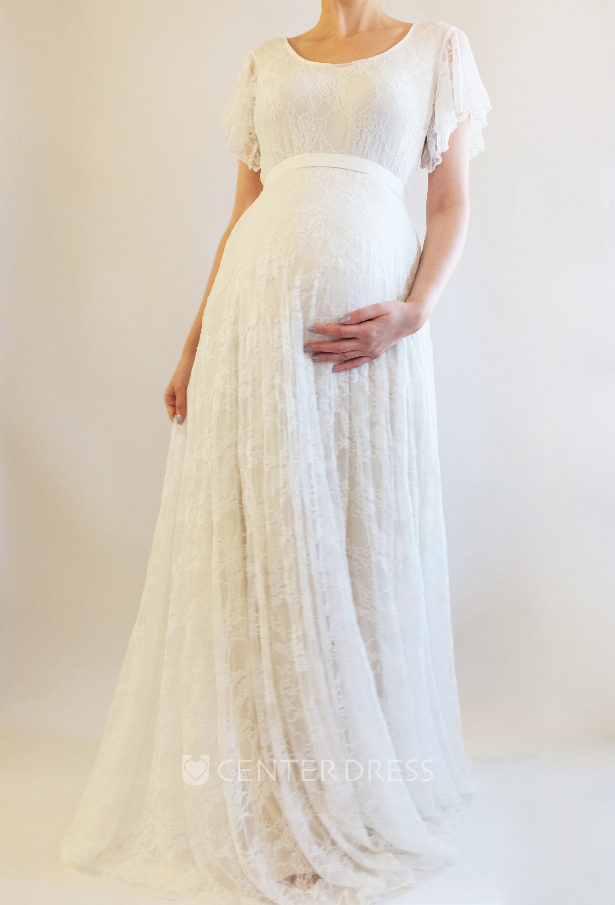 Aline maternity wedding top dresses