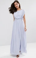 Sheath Sleeveless Jeweled Scoop-Neck Ankle-Length Chiffon Bridesmaid Dress With Split Front