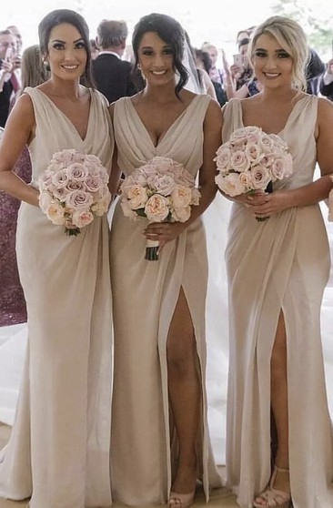 mauve dress bridesmaid