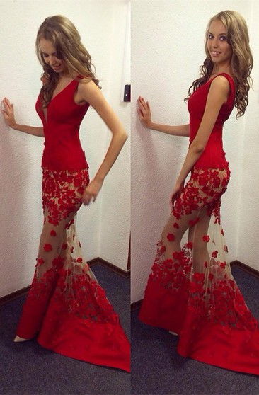 ugly red prom dress