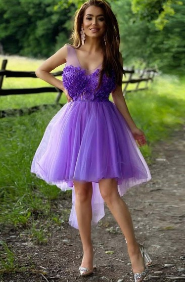 deep purple homecoming dresses