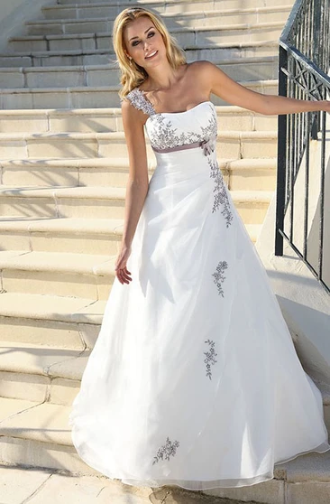One Shoulder Wedding Dresses Asymmetric Neckline Gowns Ucenter Dress