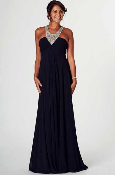 halter neck dress prom