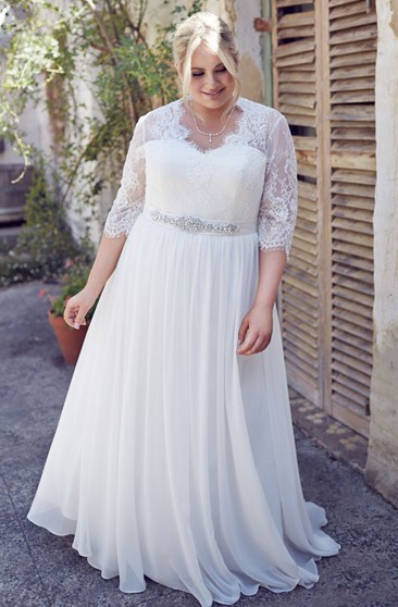 cheap modest plus size wedding dresses