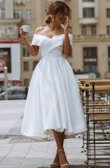tea length 1950s bridesmaid dresses