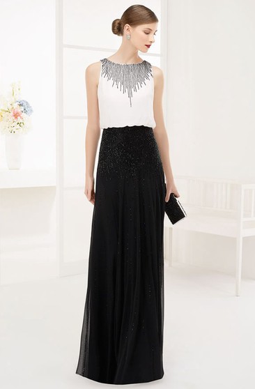 black and white formal wear