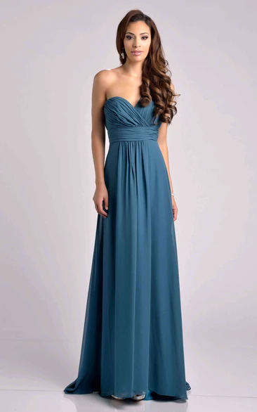 One-Shoulder Chiffon A-Line Bridesmaid Dress With Ruching And Cinched Waistband