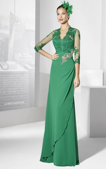 Apple green formal store dress