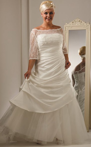 simple taffeta wedding dress