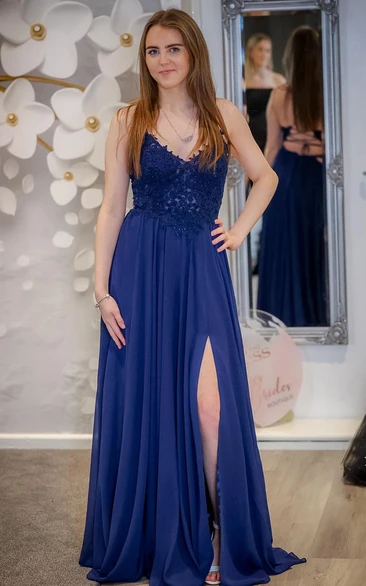 Royal blue hotsell winter formal dresses