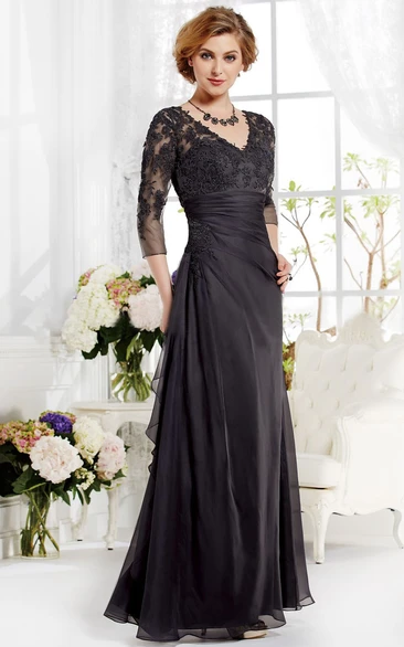 Mother Of The Groom 3 4 Sleeve Summer Dress