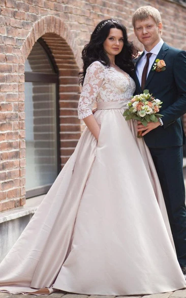 Plus size midi wedding on sale dress