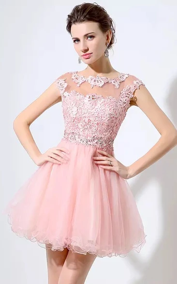 A-line Ball Gown Off-the-shoulder Sleeveless Pleats Ruffles