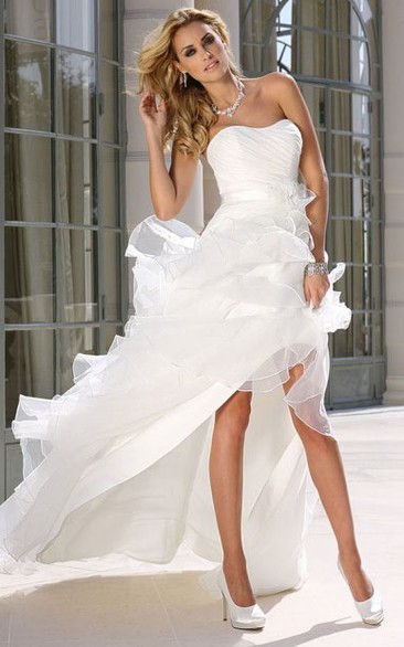 High low wedding clearance dresses with cowboy boots