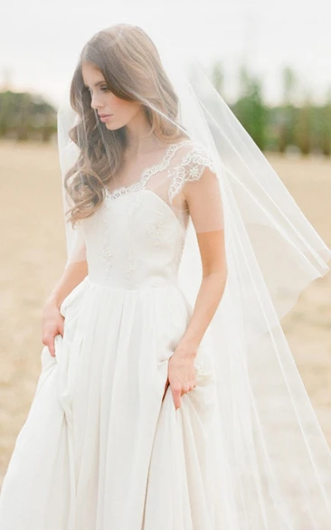 Simple Soft Super Fairy Long Wedding Veil