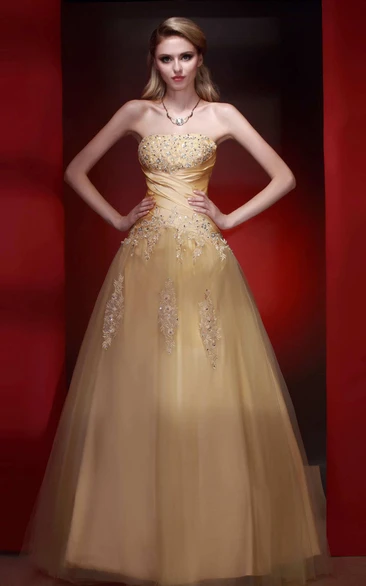 80s Prom Dress Gold