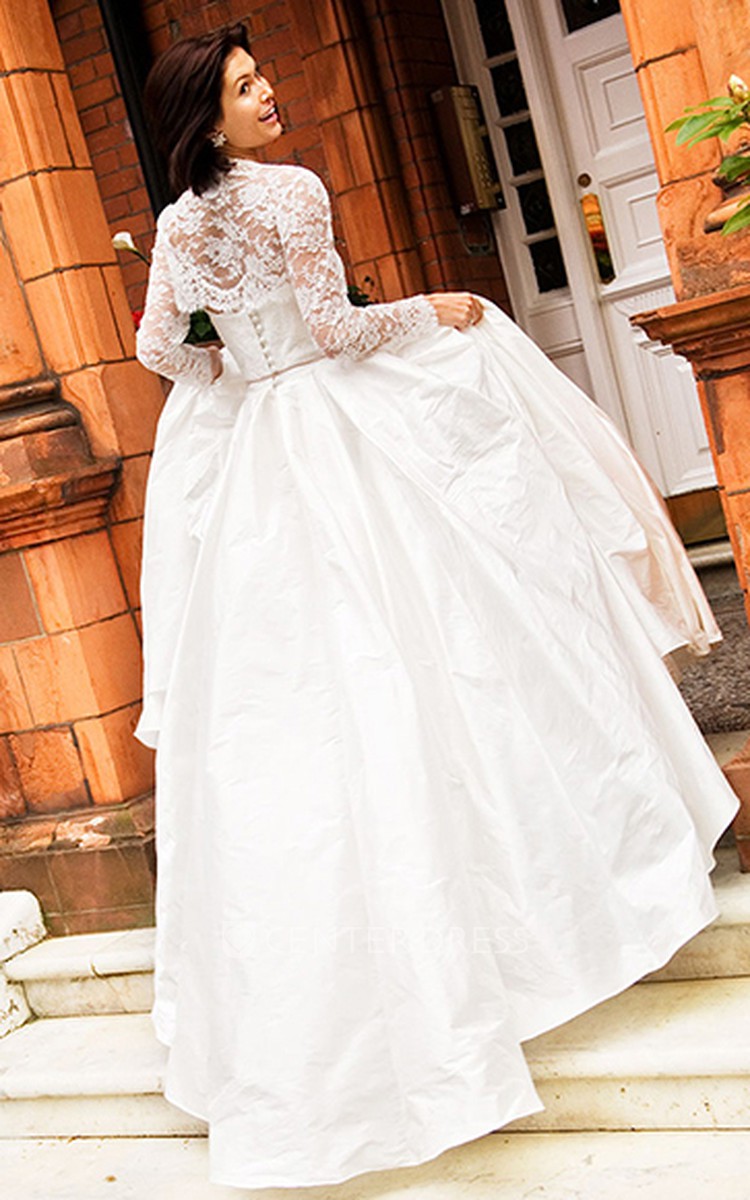 Taffeta Lace Wedding Dress