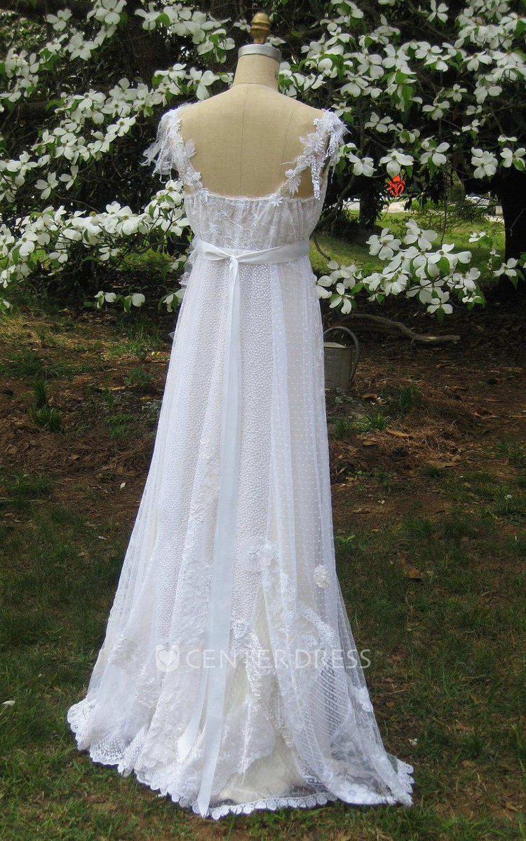 Hippy lace best sale wedding dress