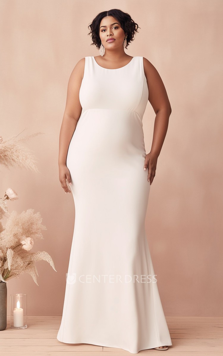 Casual beach wedding dresses plus size on sale