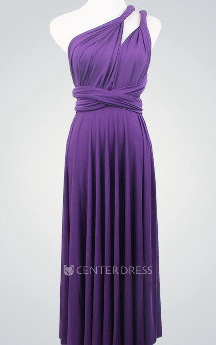 Dark Purple Infinity Dresses for Bridesmaids